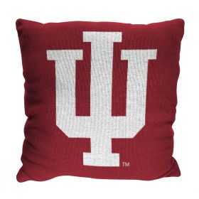 Indiana OFFICIAL NCAA "Invert" Woven Pillow; 20" x 20"